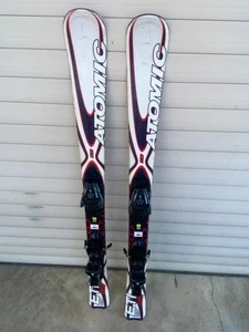 Snowblades Mini Sci Bianchi ATOMIC 123 CMS Fatturati Affilati Pronti A Sciare - Foto 1 di 3