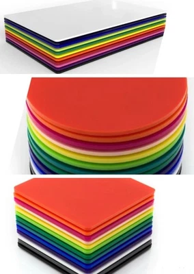 Acrylic Table Place Mats Square/Round/Rectangle Kids Table Mat Laser Cut Dining - Image 1 of 4