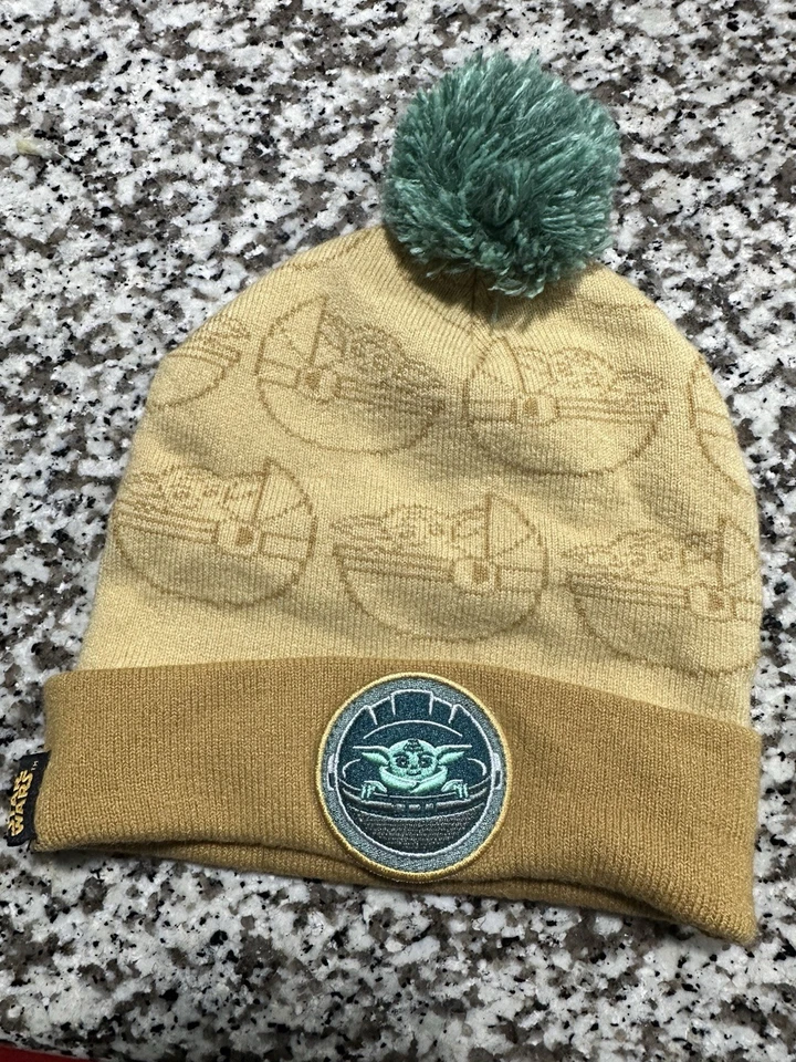 Зимняя шапка-бини FUNKO Baby Yoda Star Wars The Mandalorian Grogu для мальчиков девочек подростков - Изображение 1 из 3