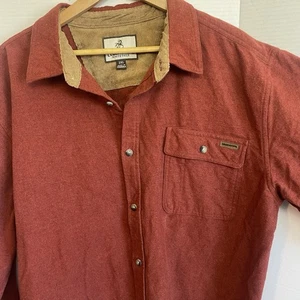 Men’s 2XL Thick Soft 100% Cotton Long Sleeve Shirt- By Legendary-W Corduroy Neck - Picture 1 of 7