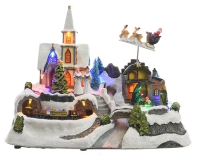 Christmas Ornament, Nativity & Carol Singer Scene, Motion & LED, 48.1241 - Image 1 of 2