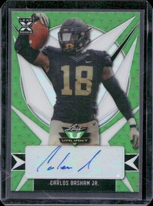 Carlos Basham Jr. 2021 Leaf Valiant Green Auto /99 Rc - Picture 1 of 2