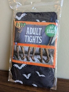 Halloween Party Fancy Dress Tights Large Bats Design Goth Witch Accessories - Picture 1 of 3