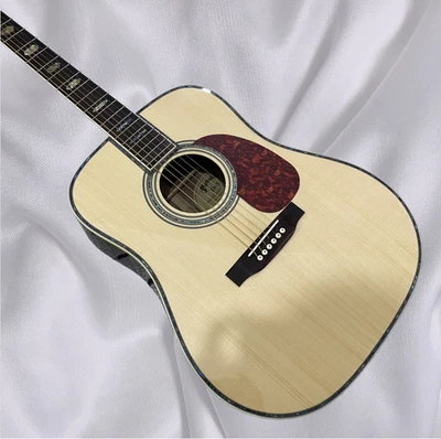 D45 Acoustic Guitar Solid Spruce Top Rosewood Fingerboard 20 Frets Free shipping - Image 1 of 4