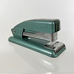 Vintage Swingline 99 Stapler Retro Mid-Century Modern Made in USA Teal Green - Picture 1 of 16