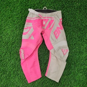 Answer Racing Pants Girls Y20 Pink White Motocross BMX Off-Road Riding Pants - Picture 1 of 24