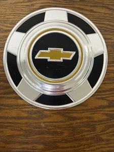 Vintage CHEVY 1/2 Ton DOG DISH Hubcaps 1973-1987 Truck GOLD BOWTIE 10.5" - Picture 1 of 6