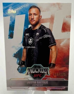 2025 Topps MMA UFC Knockout Justin Gaethje Holo Silver /125 #88 - Picture 1 of 2