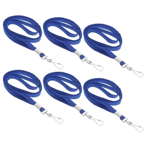 6Pcs Id Badge Lanyards Reusable Neck Lanyards Hanging Ropes Office Neck - Picture 1 of 12