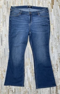 Hollister Stretch Bootcut Blue Jeans Size W35 R UK 20 Regular NEW With Tags - Picture 1 of 13