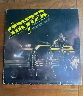 STRYPER - Soldiers Under Command - Vinyl LP (Enigma, 1974) VG Play Tested White - Image 1 of 4