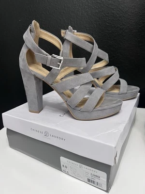 Sandalias chinas con correa al tobillo de ámbar Z para lavandería Foto 1 de 4