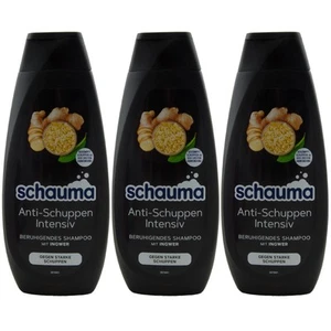 Schauma Shampoo Anti-Dandruff Intensive 3 X 400Ml Against Dandruff With Ginger - Picture 1 of 2