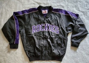 Vintage Colorado Rockies Off The Bench MLB bomber Jacket Size XL Jersey VTG Y2K - Picture 1 of 10