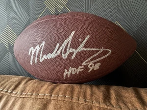 Mike Singletary firmato Auto HOF '98 Wilson Football Chicago Bears con certificato di autenticità - Foto 1 di 5