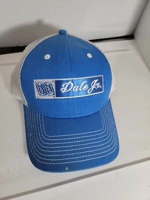 Mesh Dale Earnhardt Jr #88 Cap  NASCAR Racing Baseball Hat NWT Blue girls fit  - Image 1 of 4