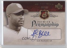 2007 Upper Deck Premier Premier Penmanship Gold /29 Josh Barfield #PEN-JO Auto