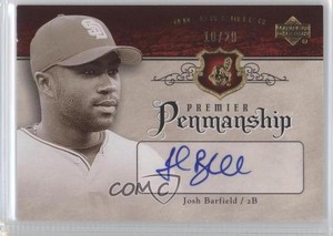 2007 Upper Deck Premier Premier Penmanship Gold /29 Josh Barfield #PEN-JO Auto