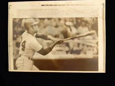 WILLIE MAYS TYPE 1 ORIGINAL PHOTO 1973 MAYS " THE COMPLETE PLAYER" 8"X11 - Image 1 of 3