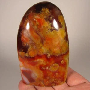 Piedra preciosa pulida de forma libre de ágata cornalina de 3,8" - Madagascar - Imagen 1 de 13
