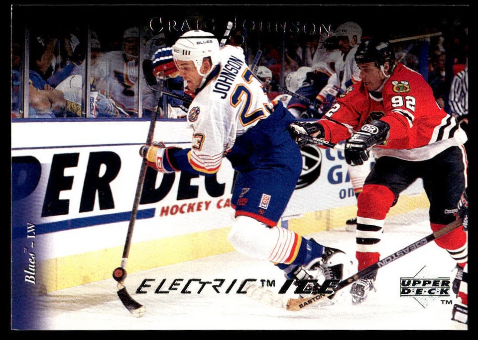 1995-96 Upper Deck #308 Craig Johnson St. Louis Blues Electric Ice Hockey Card - Image 1 of 2