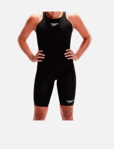 Speedo Fastskin LZR Ignite Kneeskin - Black - Size GB 22 Race Swimsuit In Box - Picture 1 of 1