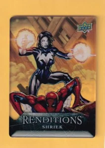 2024 Upper Deck Marvel Renditions Spider-Man Plexiglass #13 Shriek NM-MT+ 19/50 - Picture 1 of 2
