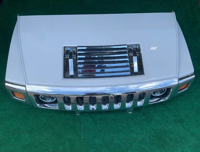 🛑 Campana extractora Hummer H2 2003-2007 con rejilla superior y lámparas COMPLETA OEM blanca Foto 1 de 4