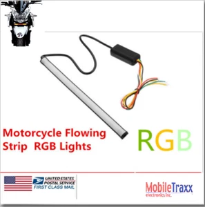 Luces de conmutación secuencial LED de 8 3/4" (22 cm) para motocicleta - Imagen 1 de 8