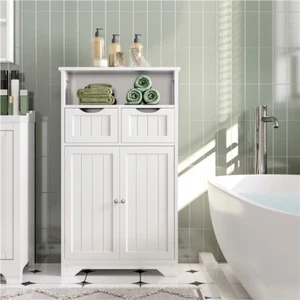 Armario de Baño Mueble Auxiliar Cocina Mueble Baño Madera Armario Almacenamiento - Imagen 1 de 8