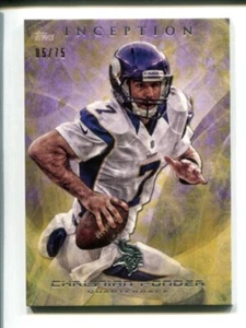 2013 Topps Inception Yellow #26 - Christian Ponder /75 🏈 - Bild 1 von 3