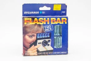 Vintage Sylvania Blue Dot Flash Bar Two Pack 20 Flashes - Picture 1 of 1