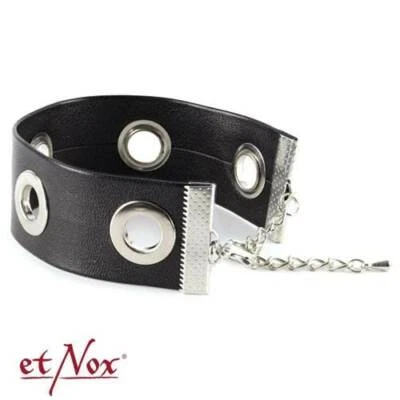 Armband "Story of O." Lederimitat mit Messing 17 cm und 20 cm - Bild 1 von 2