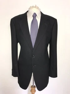 ARMANI COLLEZIONI -Mens DARK BLUE WOOL & SILK SUIT - UK 48 Reg - W40 L31 -LOVELY - Picture 1 of 10