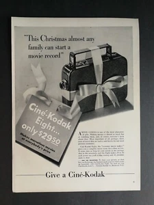 Vintage 1939 Kodak Cine-Kodak Video Camera Full Page Original Ad 723 - Picture 1 of 1