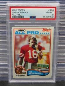 1982 Topps Joe Montana All-Pro #488 PSA 8 San Francisco 49ers