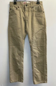 Levi's 511 Slim Fit Jeans Boys' 10 25/25 Regular Beige Khaki Pants Red Tab logo - Picture 1 of 4