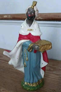 Vintage Pappmaché Krippe König Melchior Wiseman Italien - Fontanini - Bild 1 von 10