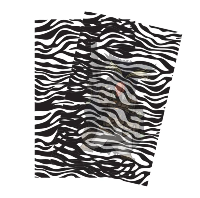 2 Pack of Zebra Stripes Vinyl Stencils Cerakote Gunkote Duracoat DIY Gun Stencil - Image 1 of 4