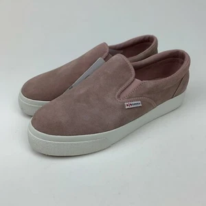 NIB SUPERGA 2306 Rose Suede Low Top Slip On Casual Shoes Sneakers Men Women 8.5 - Picture 1 of 5