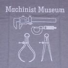 MACHINIST MUSEUM Short Sleeve  GRAY Shirt XL Fruit Of Loom PLATINUM New TOOLS 