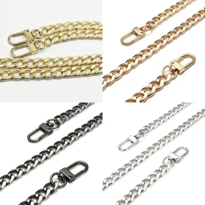 Shoulder Crossbody Bag Replacement Chain Straps Handbag Purse Metal Handles - Picture 1 of 16