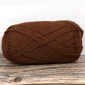 Merino 8 ply Yarn (Dyed Warm Brown) 50g 115m 8 ply Wool Knitting Crochet Weaving - Bild 1 von 2