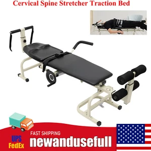 Camilla de columna cervical cama de tracción alivio lumbar descompresión cama de masaje 🔥 - Imagen 1 de 21