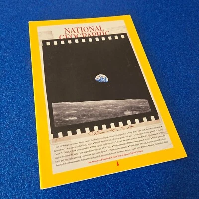 APOLLO MOON LANDING HISTORY JULY 2019 NATIONAL GEOGRAPHIC MAGAZINE SHIPS FREE - Image 1 of 4