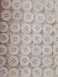 TALLA 14L - 5/16", BORDE INGLÉS HOMBRE BOTÓN, BLANCO, 1 DOCENA, ACABADO BRILLANTE - Imagen 1 de 1