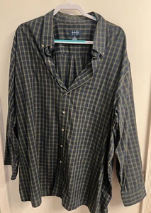 Harbor Bay Hemd Herren 3XL Big Dunkelgrün Mehrfarbig Kariert Baumwolle Langarm - Bild 1 von 3