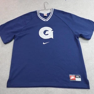 Vintage Georgetown Jersey XL Blue Nike Center Swoosh Hoyas - Picture 1 of 7
