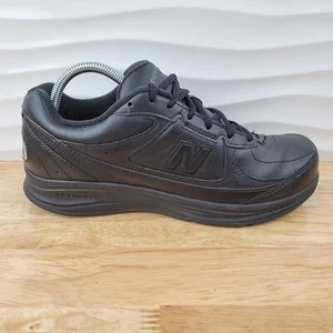 New Balance 577 Walker MW577BK Triple Black Athletic Shoes Mens Size 8 2E - Picture 1 of 12