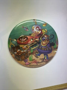 Piatto Grimace Vintage 2001 McDonald's Ronald McDonald Sottomarino Tesoro Oceano - Foto 1 di 15